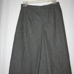 Vintage Evan Picone Gray Wool Skirt Size Petite 10